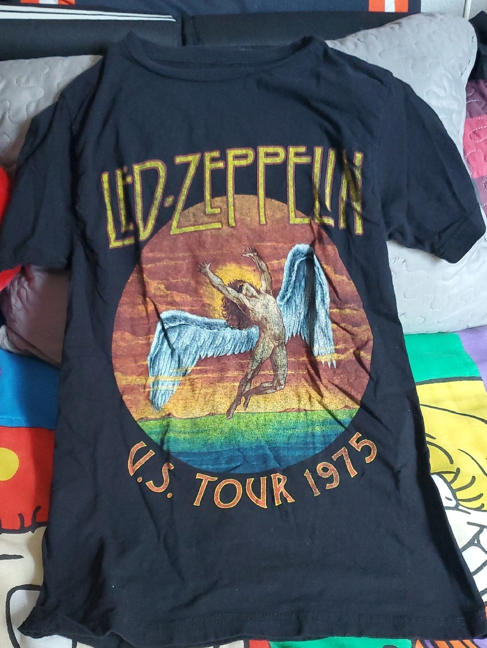Kids' Black U.S. Tour 1975 Graphic Tee